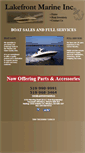 Mobile Screenshot of lakefrontmarine.ca